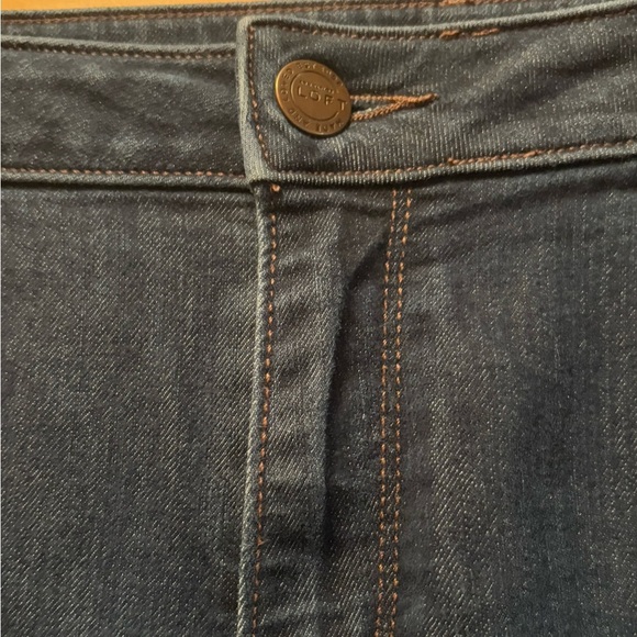Ann Taylor LOFT womens size 10/30 curvy skinny mid rise denim jeans - Picture 3 of 10